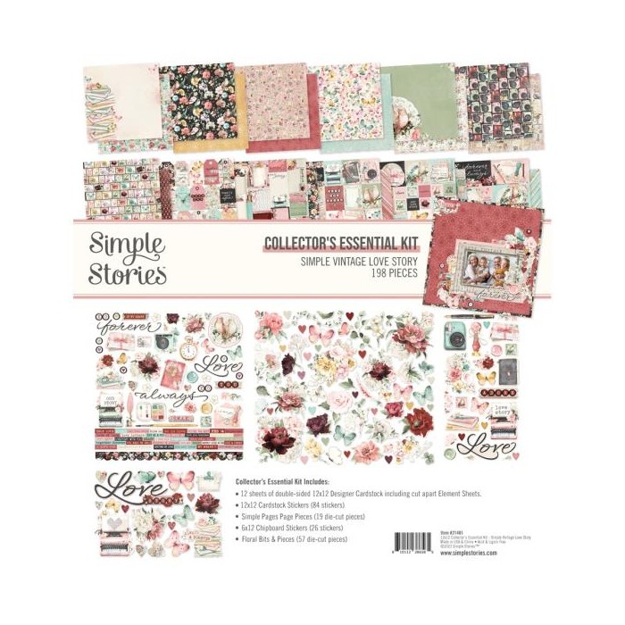 KIT ESENCIAL DE COLECCION SIMPLE VINTAGE LOVE STORY SIMPLE STORIES