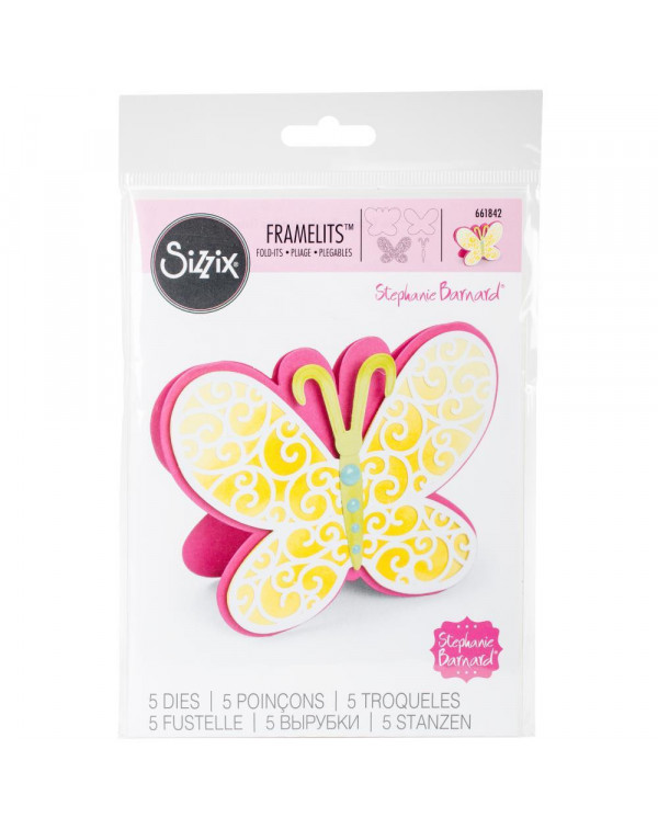 SIZZIX FRAMELITS FOLD-ITS 661842 BUTTERFLY FOLD-ITS