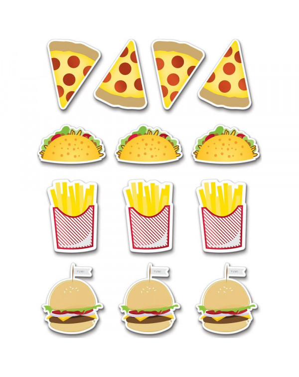 STICKERS 3D FAST FOOD SOFT SPOKEN