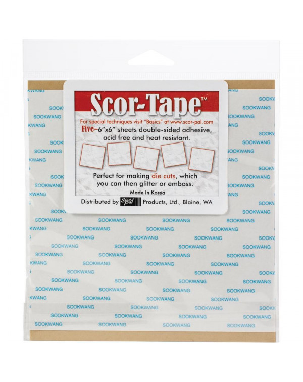 HOJAS DE PAPEL ADHESIVO 6" X 6" SCOR-TAPE