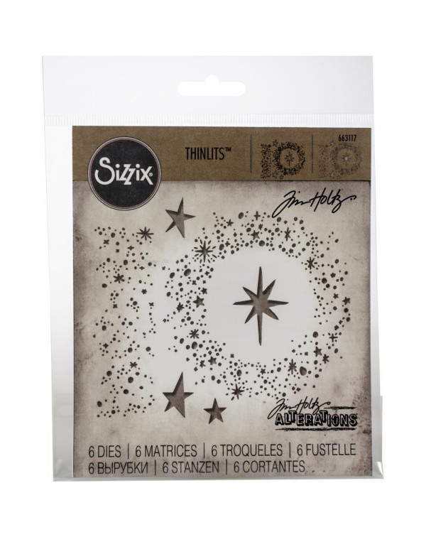 TROQUEL THINLITS SNOWY STARS SIZZIX