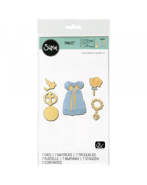 TROQUEL THINLITS SET DE BAUTISMO SIZZIX