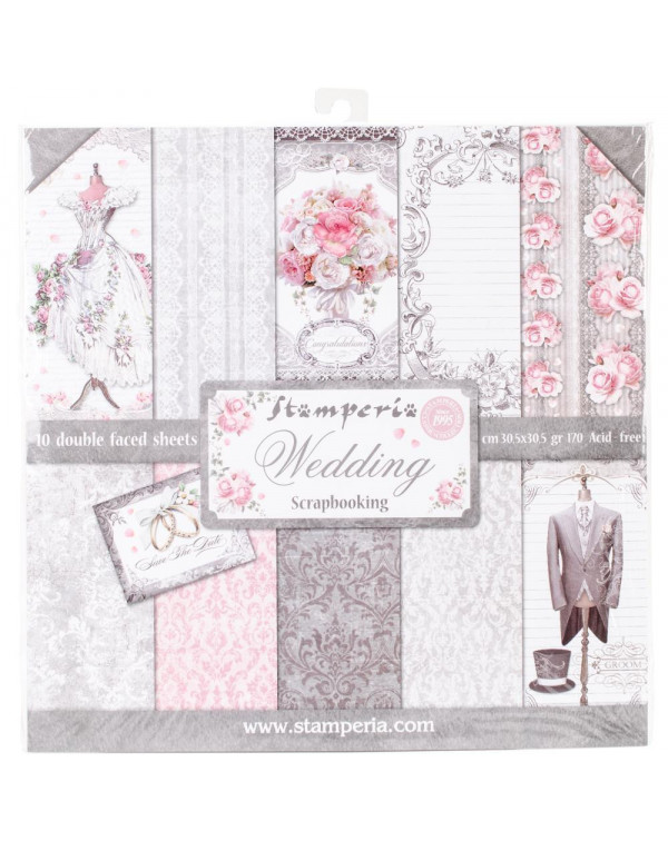 PAD DE PAPELES WEDDING SBBL18 STAMPERIA