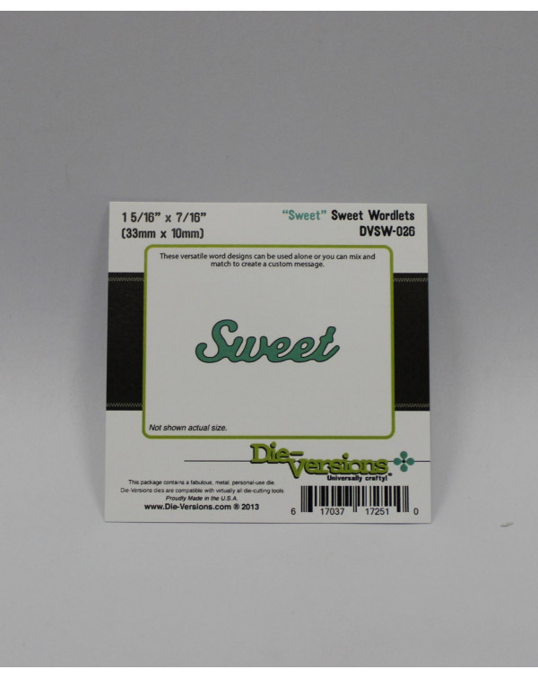 TROQUEL SWEET DIE-VERSIONS