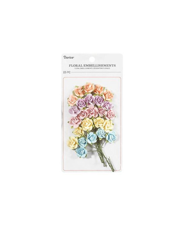 FLORES DE PAPEL RAMILLETE PASTEL DARICE