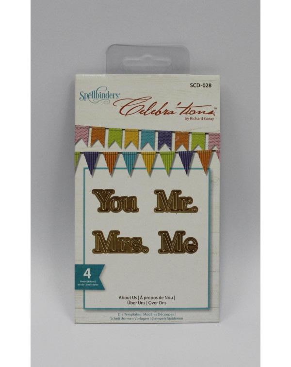 TROQUEL MR MRS YOU ME SPELLBINDERS