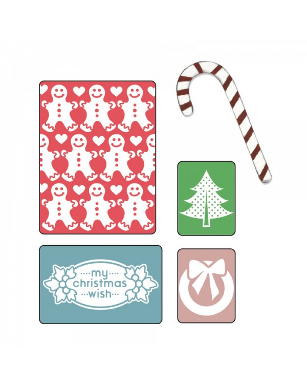 SIZZIX SIZZLITS MY CHRISTMAS WISH SET 658194