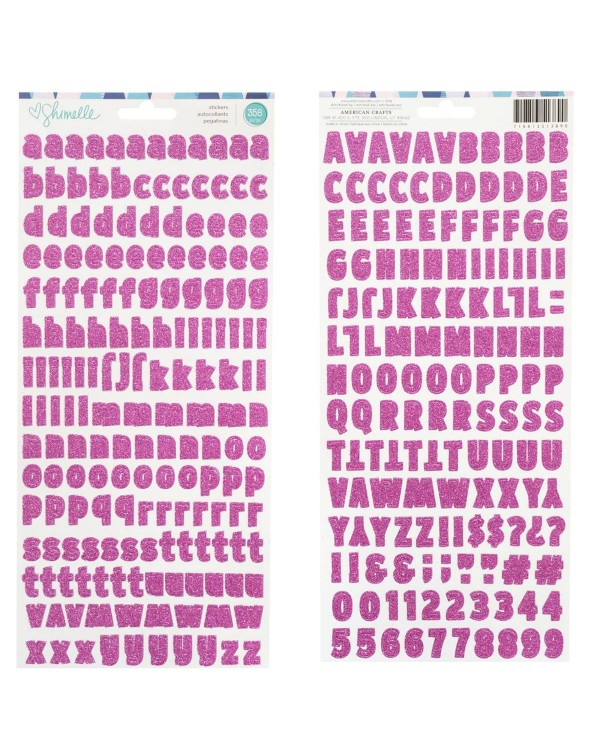 STICKERS ALPHABET SPARKLE CITY AC SHIMELLE